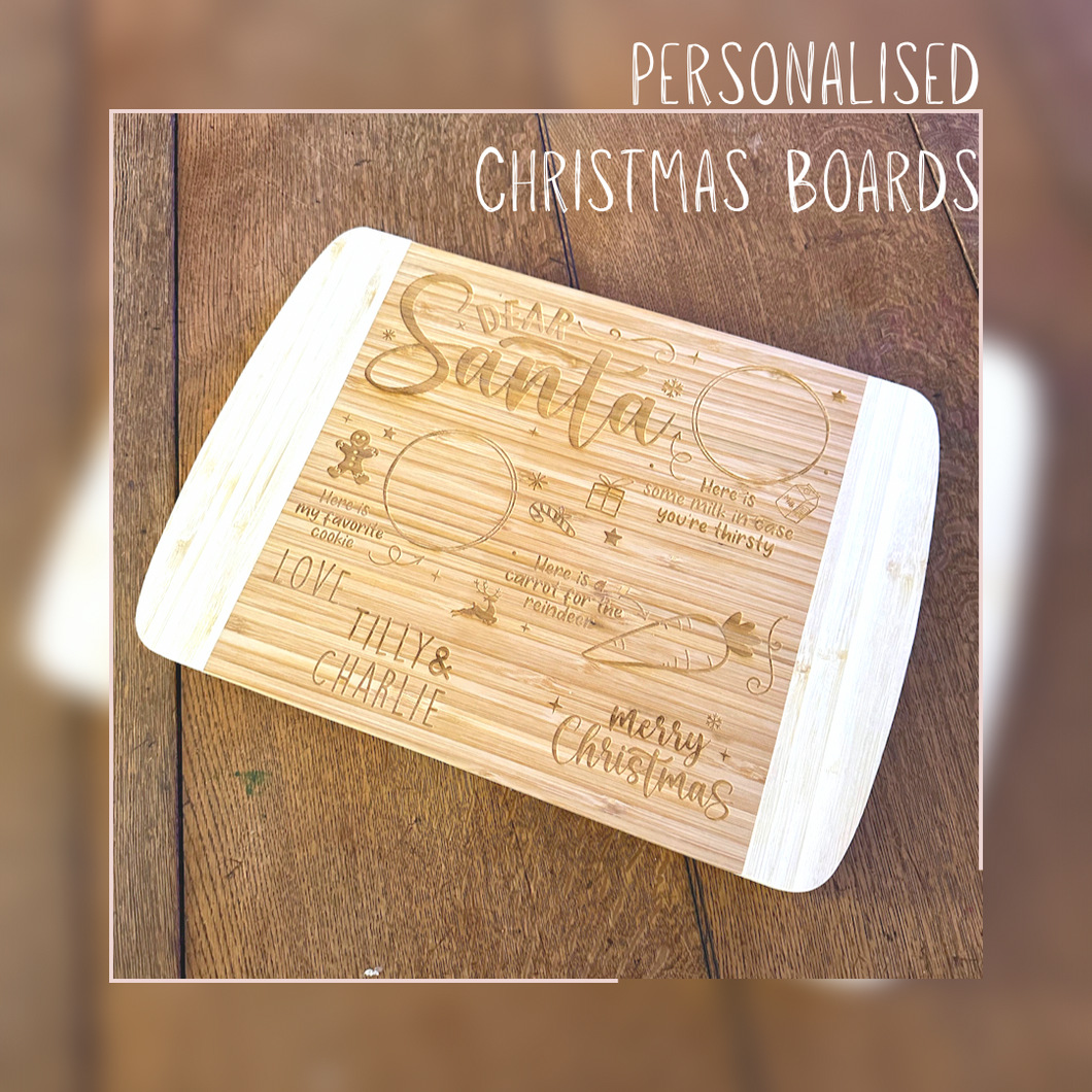 Personalised Christmas Eve Santa boards