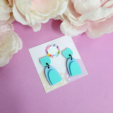 Load image into Gallery viewer, Double Arch Midi Acrylic Dangle Earrings

