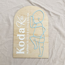 Load image into Gallery viewer, 1:1 Scale Baby Birth Plaque
