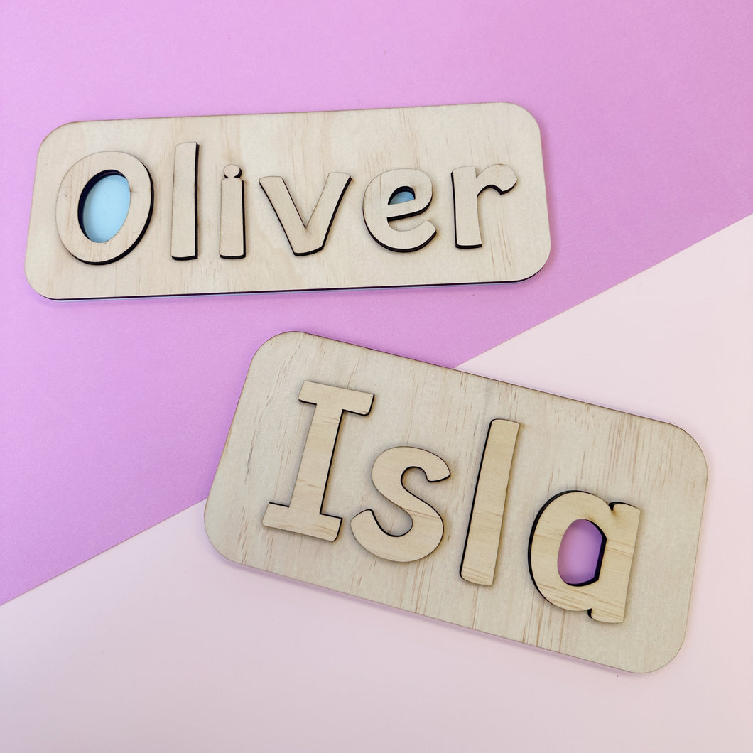 Personalised Name Puzzle Boards