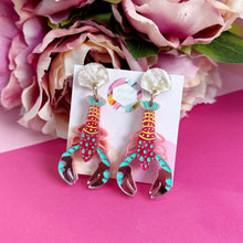 Load image into Gallery viewer, ~ Lobster Dangle Earrings
