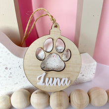 Load image into Gallery viewer, Family Pet Personalised Bauble Ornament

