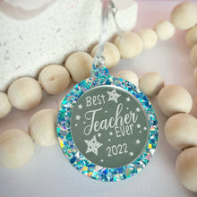 Load image into Gallery viewer, Best Teacher Ever Bauble Christmas Ornament
