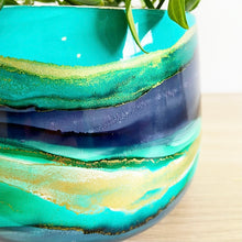 Load image into Gallery viewer, ‘Onyx Jade Edit’ Alcohol Ink Pot
