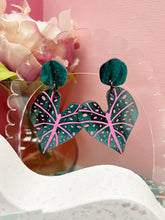 Load image into Gallery viewer, ~ Bergonia Leaf Dangle Earrings
