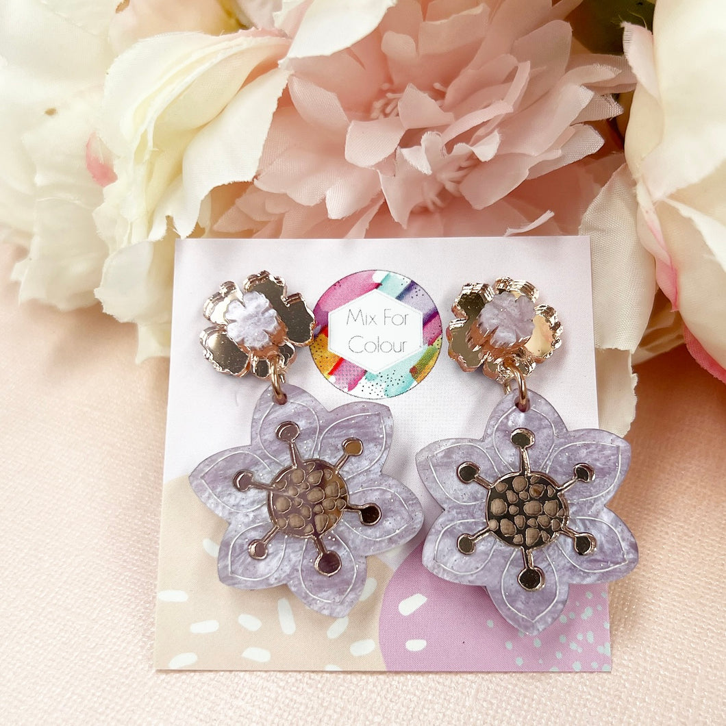 ~ Flower Pop Dangle Earrings
