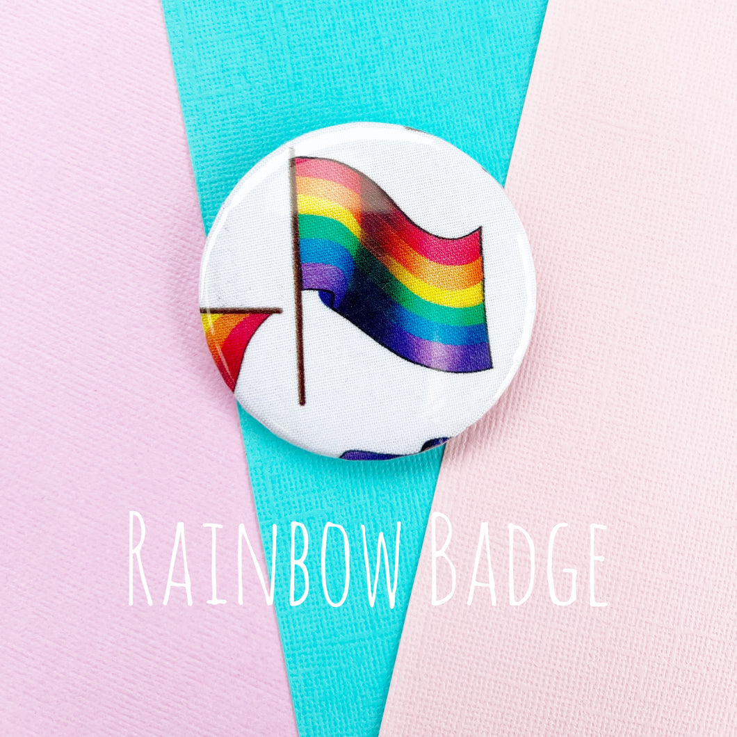 Blue Bird Rainbow Badge