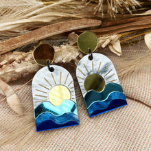 Load image into Gallery viewer, ~ Sunset Wave Earrings
