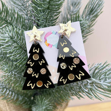 Load image into Gallery viewer, ~ Christmas Tree Party Dangles- Gold Glow
