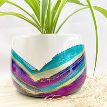 Load image into Gallery viewer, ‘Jasmin Wave’ Alcohol Ink Pot
