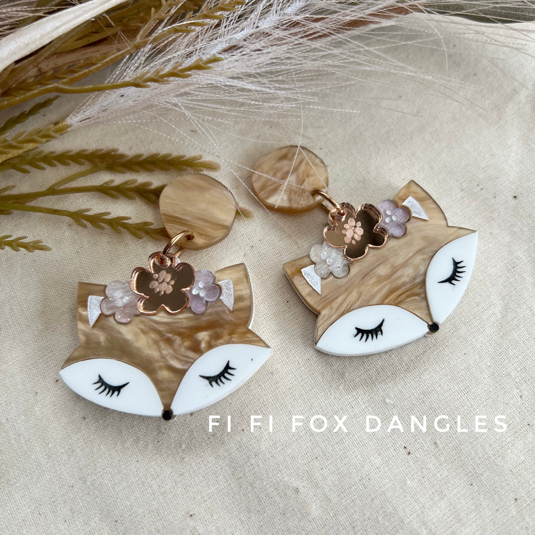 ~ Fi Fi Fox Dangle Earrings