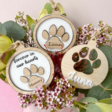 Load image into Gallery viewer, Family Pet Personalised Bauble Ornament
