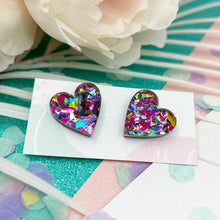 Load image into Gallery viewer, ~ Chunky Heart Studs
