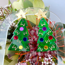 Load image into Gallery viewer, ~ Christmas Tree Party Dangles- Emerald Glow
