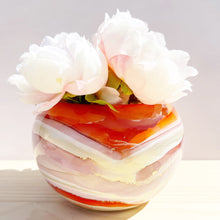 Load image into Gallery viewer, ‘Desert Rose’ Handpainted Alcohol Ink Planter Pot
