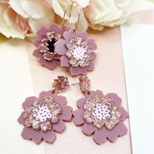 Load image into Gallery viewer, ~ Poppy Dangle Earrings in Blush
