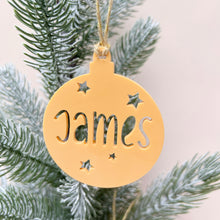 Load image into Gallery viewer, Pastel Starry night Personalised Christmas Ornament Baubles
