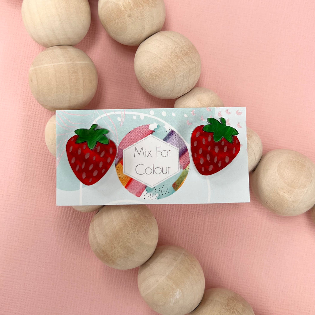 ~ Strawberry Earrings
