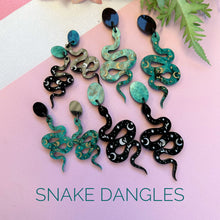 Load image into Gallery viewer, ~ Snake Dangle Earrings
